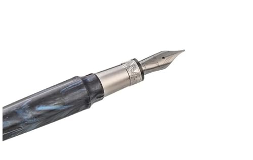 Mythos Poseidon Fountain Pen - Deep Sea Blue Resin by Visconti