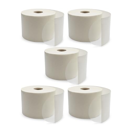 ChromaLabel 3 Inch Clear Wafer Seals, Package Seals, 1000/Roll, Case of 5