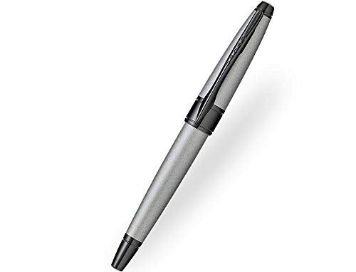 Cross A.T Limited Release Edition Apogee elegant Art Deco metal Gray with Black Ink Rollerball pen