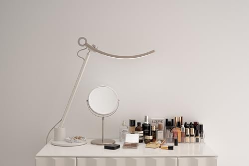 BenQ Genie e-Reading Desk Lamp - Bright Lighting for Small Workspace, Dimmable with 13 Color Modes, Auto-dimming, Eye-Caring Lamp for Home Office, Reading, Study, Craft, Matte Gold