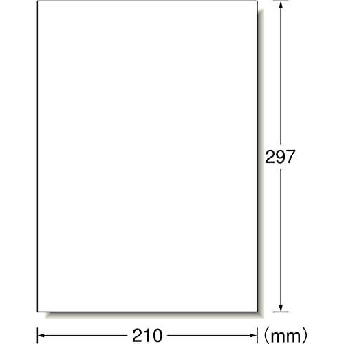 Uncut sheet 100 28361 A4 1 face-One (A-one) label seal [laser printer] Matt White paper (japan import)