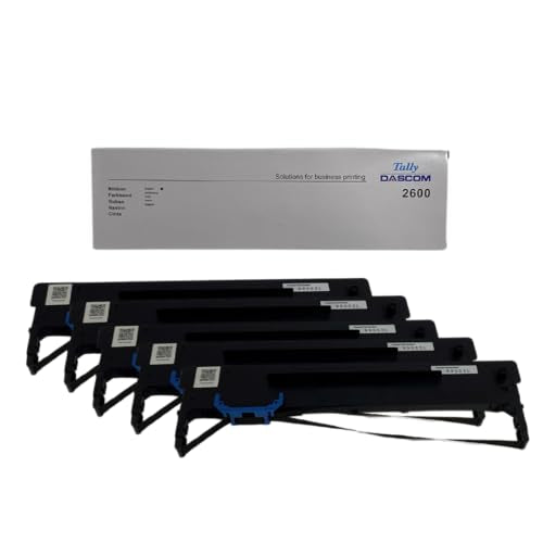 DASCOM 99003L Impact Ribbon for 2600, 2600+, PRN-7 Prnters. Pack of 5 Ribbons