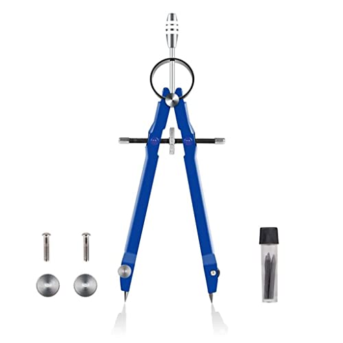 Professional Compass, Geometry Set with Lock, Math and Precision, Metal and for Solid and Plane