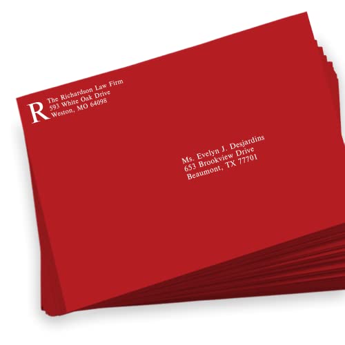 LUXPaper 9 x 12 Booklet Envelopes | Ruby Red | 80lb. Text | 250 Qty