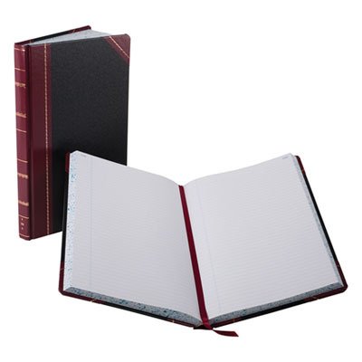Boorum amp; Pease Record and Account Book with Black and Red Cover