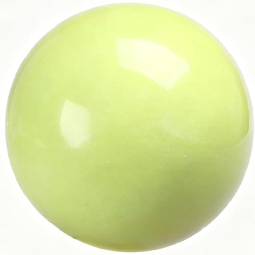 UNYQBFKM Natural Luminous Stone White Jade Fluorite Mineral Crystal Luminous Ball Paperweight Soothing Feng Shui Home Decor Balls for Meditation Art Decoration Shoot Home Healing Divination,120mm