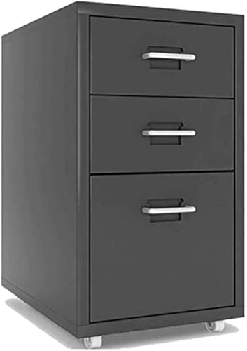 noxozoqm Mobile Filing Cabinet, Multi-Layer Drawer Manager, Floor-Standing Office Cabinet, Commercial Storage Cabinet(Gray)