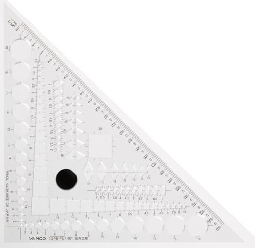 Banco Triangle Ruler 45° Template Plus