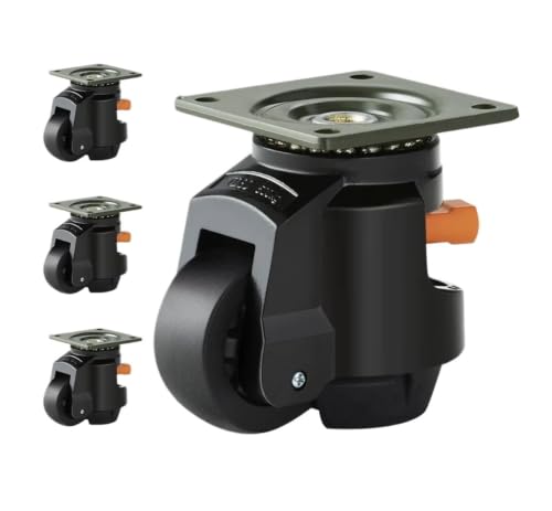 4 Pcs Leveling Casters Heavy Duty Swivel Caster Wheels