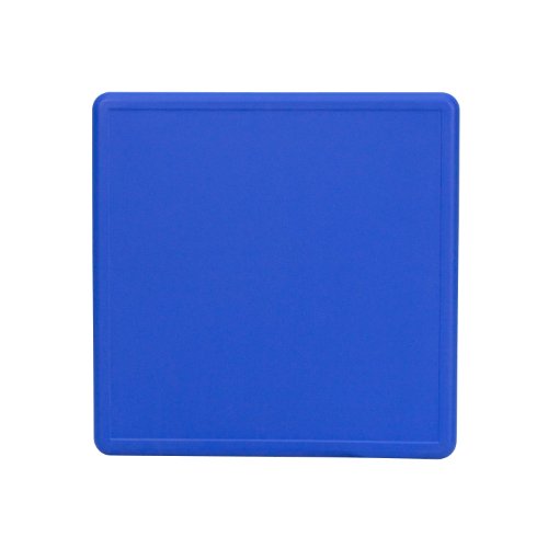 BizChair 24" Square Blue Plastic Height Adjustable Activity Table