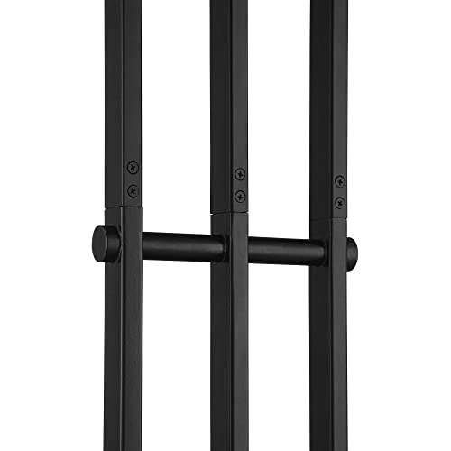 Possini Euro Design Acadia 71" Tall Black and Warm Gold 3-Light Floor Lamp