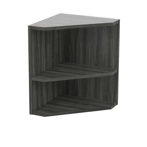 Mayline MNPOLGS Medina Shelved Corner Support for Use with 63" MNH63 and 72" MNH72 Hutch, (Qty. 1), Gray Steel Laminate