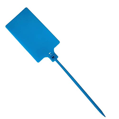 Plastic Seals Shipping Tags Logistics Use Big Sign Tie Large Label Tie, 255 mm Total Length, Package of 100 pcs (Blue)