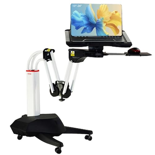 NBGYS Versatile Rolling Laptop Desk - Portable Bed Table for Home, Office, School, and Medical Use - Adjustable Height Laptop Stand for Bed and Writing - Convenient Lap Desk Solution