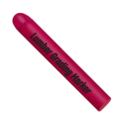 Markal 82431- Ultrascan High-Performance Lumber Grading Marker for Accurate Wood Board Color Separation and Character Recognition-Developed for Grade Mark Readers, Magenta (12pk) Made in USA
