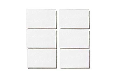 Bulk 2" x 3" White Damp Erase Write On Wipe Off Colored Magnet Strips 100/Pkg