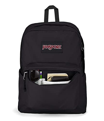 JanSport SuperBreak Plus Backpack with Padded 15-inch Laptop Sleeve and Integrated Bottle Pocket - Spacious and Durable Daypack for Work and Travel - Black