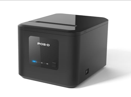 POS-D Basic 230 Style Receipt Thermal Printer, 230mm/sec, 80x80mm Paper Roll, USB/LAN/Serial, Autocutter, 1.5 Million Cuts,Emulation ESC/POS, 3 Year Warranty, Small, Black