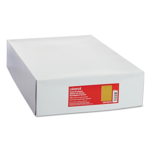 Universal Kraft Clasp Envelope, Size #110, 28lb Bond, Pack of 100