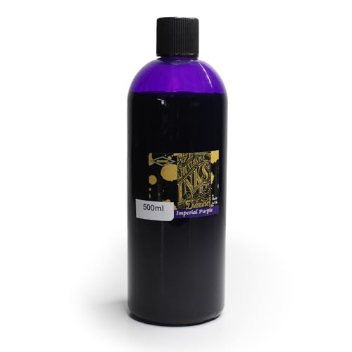 Diamine Ink Bottles - Choose Colour & Bottle Size 80ml/250ml/500ml, Perfect for Artists, Writers, Schools, Large Workplaces (500ml, Imperial Purple)