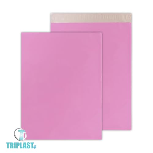 Triplast 13 x 17-Inch Plastic Mailing Postal Bag - Pink (Pack of 200)