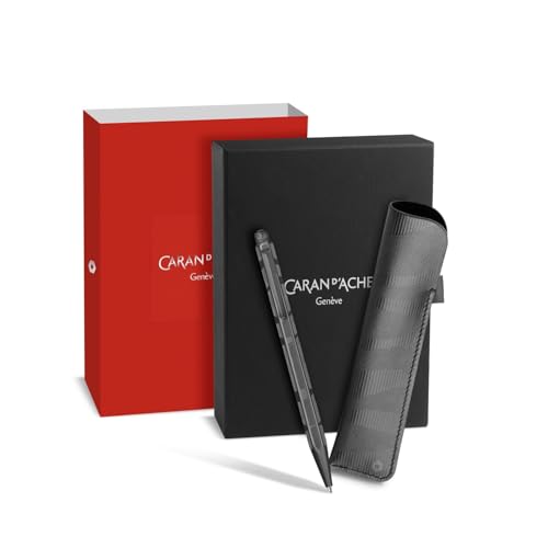 CARAN D'ACHE 8902-010 Caran d'Ache Ballpoint Pen, Oil-based, Ecridor, Black Edition, Includes Pensith, Genuine Imported