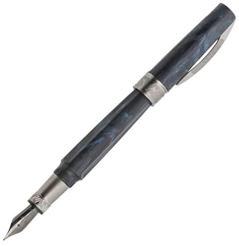 Mythos Poseidon Fountain Pen - Deep Sea Blue Resin by Visconti