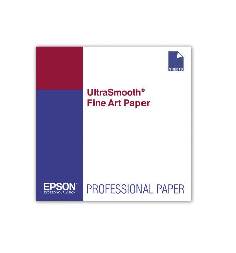 Epson UltraSmooth Fine Art Paper, 17 x 22 Inch, 25 sheets (S041897)