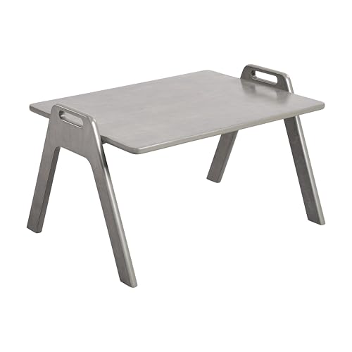 ECR4Kids Table2Go Portable Lap Desk for Kids, Grey Wash