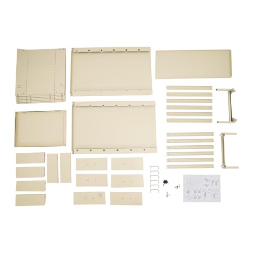 LuYuLTONG 6 Drawer File Cabinet with Wheels, Metal Lockable Lateral Filing Cabinets with Keys for Home Office Hanging Files (Beige)
