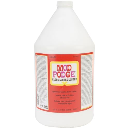 Casafoyer Fast Dry Non-Toxic Non-Flammable Tissue Glue and Glaze, 1 gal Jar, Gloss - Pack of 2