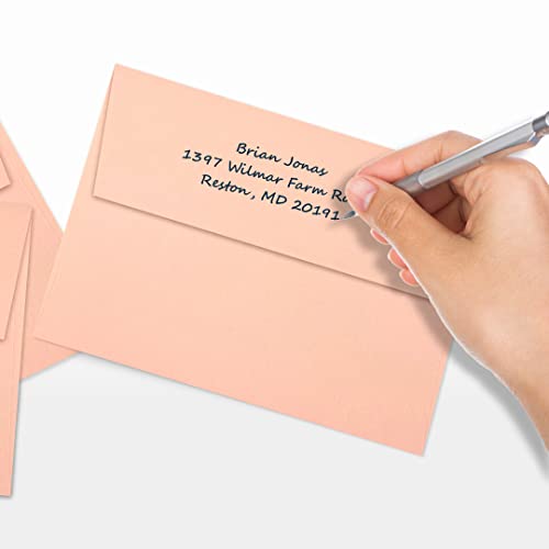 LUXPaper A7 Invitation Envelopes | Peel & Press | 5 1/4" x 7 1/4" | Blush Pink | 80lb. Text | 1,000 Qty