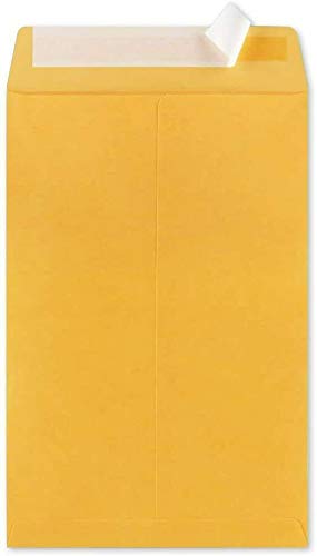 Prinko 500 Count Box 10x13 Envelopes - Mailing, Security, Invitation, Business, Legel Shipping Envelopes - Catalog Open end Envelope - inner size 10x13 Inch Strong Gummed Glue Flap - Brown Kraft Paper