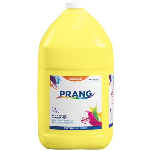 Prang Ready-to-Use Tempera Paint, Yellow, 1 Gal., 1 Count