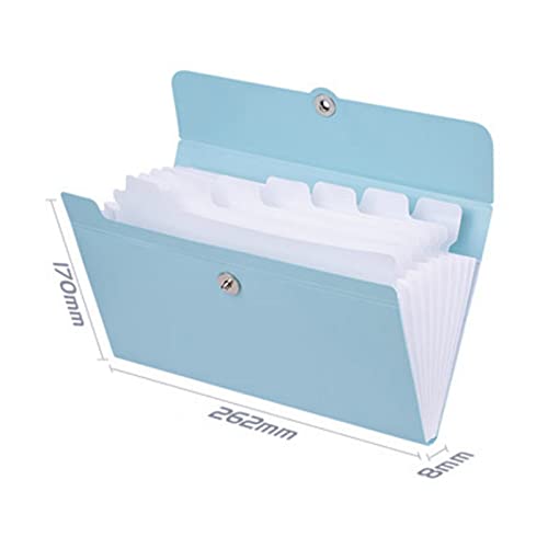 Folding Clipboard File Folder Bill Storage Bag Desktop Organizer Multilayer Book Receipt Packing Supplies Clipboard (Color : B)(A)