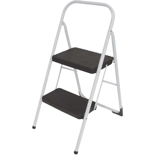 COSCO Two Step Big Step Folding Step Stool, Gray