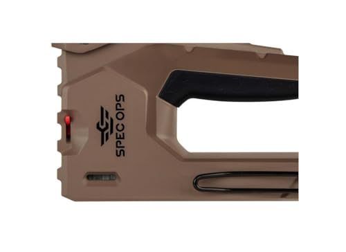 Spec Ops Tools Heavy Duty Staple Gun for Construction & Roofting, Reduced Effort, Compatible with 1/4" to 9/16" Staples and 18-Gauge Brads