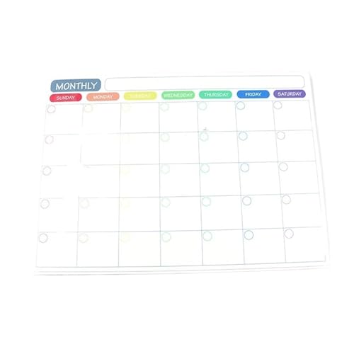 YTZJNZJNSR Magnetic Calendar for Fridge - Monthly & Weekly Planner Whiteboard - Dry Erase Fridge Sticker Message Board & Menu Organizer(3pcs with 5 pens)