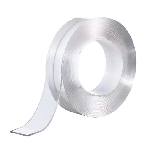 WANGXCQ 1M/3M Double Sided Tape Heavy Duty Transparent Adhesive Strips Strong Sticky Multipurpose Reusable Mounting(1m)