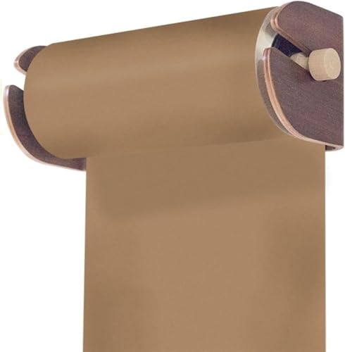 LNNW Kraft Paper Dispenser Kraft Paper Scroll Display Holder Wall Mounted, Butcher Paper Roll for to-Do Lists/Grocery List/Menus/Kids Drawing Decorative Message Boards for Wall(Style 1)