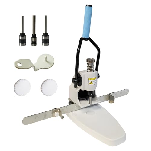 Manual Single Hole Punch with Adjustable Ruler,Heavy Duty Paper Puncher,300 Sheet Capacity,3 Drill Bits for Home School Office