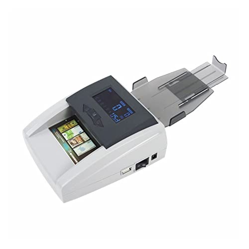 Money Counter Machine Money Detector Use UV/MG Automatic Check for The Euro/GBP/CHF/Ruble/RMB,can Add Multi-Currencies Detector Works with Multiple Currencies (Color : Black) (Rub)