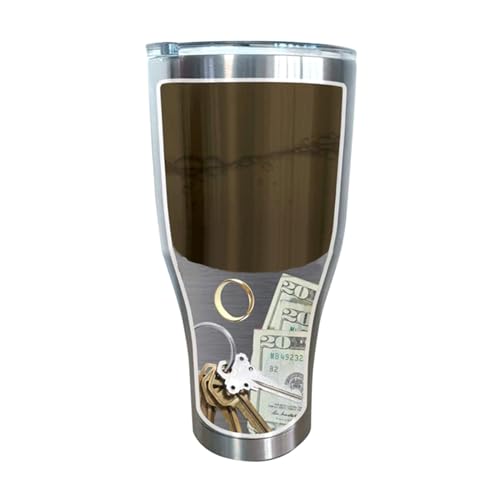 jojobasec Safe Water Bottle with Discreet Storage Compartment Vacuum Insulated Tumbler with Concealed Compartment Diversion Bottle, Height:20.3cm, as pics show