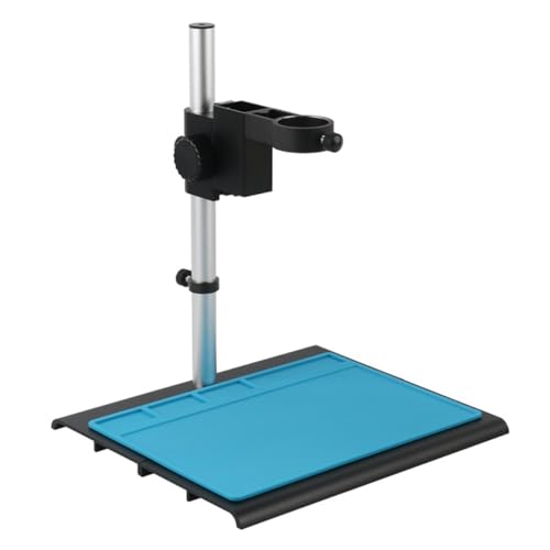 Microscope Accessories Kit Aluminum Alloy Adjustable Focusing Bracket Holder Table Stand 42mm 50mm for USB Video Microscope Camera Microscope Slides(2)