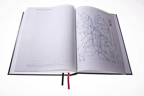 Collins Desk A4 Two Pages to a Day 2022 Diary - Black