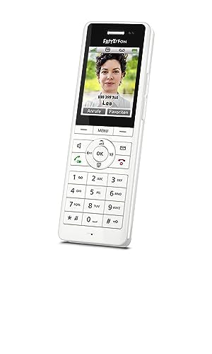 Pewesv AVM FRITZ! Fon X6 White DECT-Komforttelefon (hochwertiges Farbdisplay, HD-Telefonie, Full-Duplex-Freisprechen, Steuerung FRITZ!Box-Funktionen), weiß, deutschrachige Version