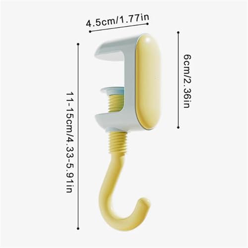 UGRBOQZK Dopamine Portable Adjustable Desk Edge Hook Desktop Bag Hooks Strong Load-Bearing Gaming Headset Water Bottle(A7)