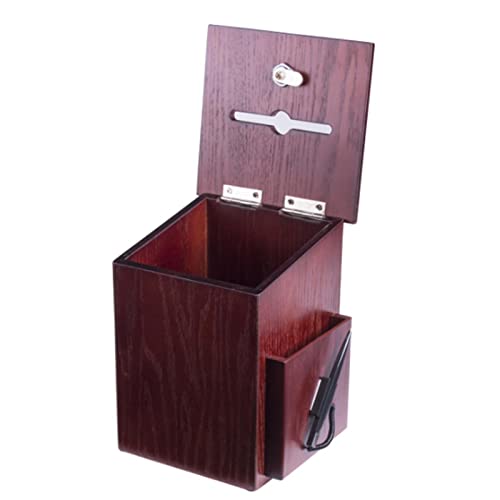 ZEELYDE Donation/Charity/Suggestion Box,Christian Donation Charity Box Cross Suggestion Box Wooden Fundraising Box Dedication Prayer Box