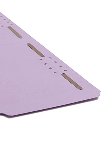 Smead Fastener File Folder, 2 Fasteners, Reinforced 1/3-Cut Tab, Legal Size, Lavender, 50 per Box (17440) (Pack of 1)