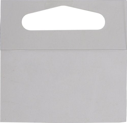 (500) 2" Clear Hang Tabs - Delta Shape